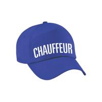 Verkleed pet voor volwassenen - chauffeur - blauw - taxi - vrachtwagen - trucker - carnaval