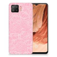 OPPO A73 4G | TPU Case | White Flowers