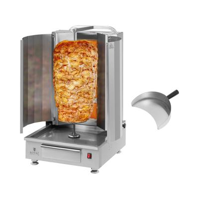 Gas donergrill - voor 60 kg vlees - 4 branders - 16 kW - Royal Catering