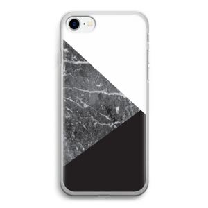 Combinatie marmer: iPhone SE 2020 Transparant Hoesje