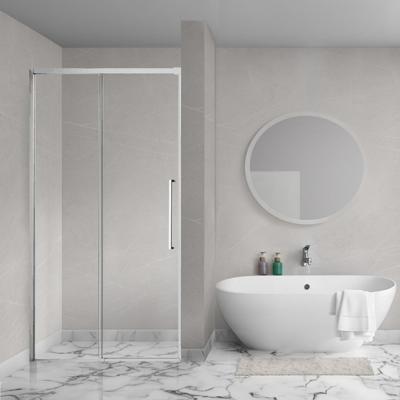 Aqua Vista Lokla Linea nisdeur - 150x200cm - incl. montageset - chroom R-SN-LC150-SCX