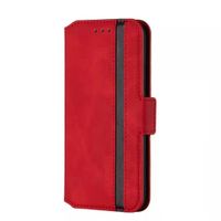 iPhone 12 hoesje - Bookcase - Pasjeshouder - Portemonnee - Kunstleer - Rood