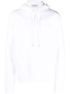 Lanvin hoodie en coton à logo brodé - Blanc