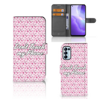 OPPO Find X3 Lite Portemonnee Hoesje Flowers Pink DTMP - thumbnail