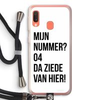 Da ziede van hier: Samsung Galaxy A20e Transparant Hoesje met koord
