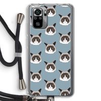 It's a Purrr Case: Xiaomi Redmi Note 10S Transparant Hoesje met koord