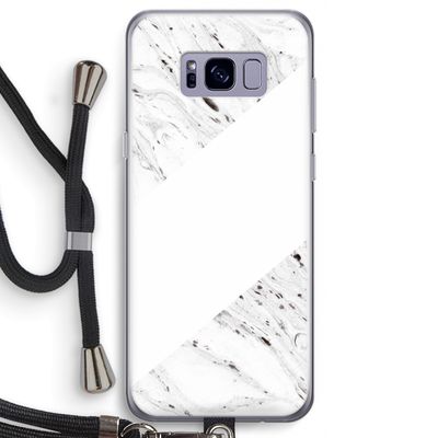 Biggest stripe: Samsung Galaxy S8 Transparant Hoesje met koord