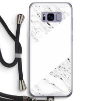 Biggest stripe: Samsung Galaxy S8 Transparant Hoesje met koord
