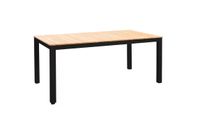Arashi dining table 169x90cm. alu black/teak - Yoi