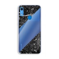 Zwart marmer: Huawei Y6s Transparant Hoesje