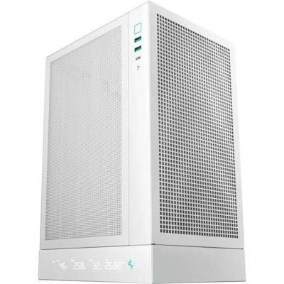 DEEPCOOL CH170 Case Mini Tower Digitale senza Alimentatore - Formato M-ITX - Bianco