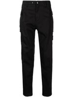 Stone Island pantalon fuselé à patch Compass - Noir - thumbnail