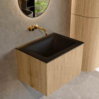 Mondiaz KURVE 60 cm Onderkast Greeploos 1 Lade Zonder Deuren Oak, Wastafel Solid Surface Midden Urban 0 Kraangaten Zonder Spiegel (KRVCLO601L0D0KM-Oak/Urb) Mondiaz KURVE 60 cm Onderkast Greeploos 1 Lade Zonder Deuren Oak, Wastafel Solid Surface Midden Urban 0 Kraangaten Zonder Spiegel (KRVCLO601L0D0KM-Oak/Urb)