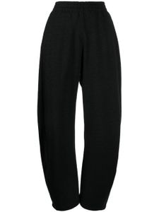 JNBY pantalon de jogging en coton à détail logo - Noir