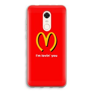 I'm lovin' you: Xiaomi Redmi 5 Transparant Hoesje