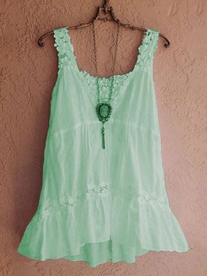 Women's Casual Loose Solid Vest  & Top