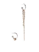 Justine Clenquet boucles d'oreilles Moor à design dépareillé - Argent