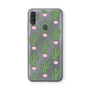 Cactus Lover: Samsung Galaxy A11 Transparant Hoesje