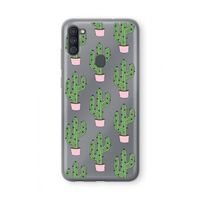 Cactus Lover: Samsung Galaxy A11 Transparant Hoesje