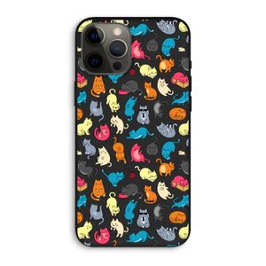 Kleurrijke katten: iPhone 12 Pro Max Biologisch afbreekbaar hoesje