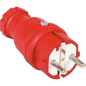 Rubberen stekker met polyamide inzet "SIROX" rood