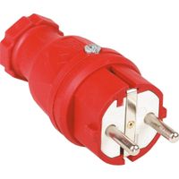 Rubberen stekker met polyamide inzet "SIROX" rood