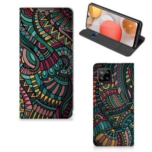 Samsung Galaxy A42 Hoesje met Magneet Aztec