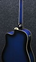 Ibanez PF15ECE-TBS gitaar Akoestische-elektrische gitaar Dreadnought 6 snaren Zwart, Blauw - thumbnail