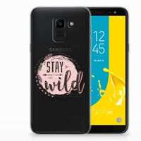 Samsung Galaxy J6 2018 Telefoonhoesje met Naam Boho Stay Wild - thumbnail