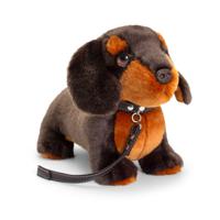 Keel Toys Knuffel - Teckel - hond - pluche - knuffeldier - 30 cm - aan de lijn