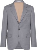 Brunello Cucinelli blazer à simple boutonnage - Gris - thumbnail