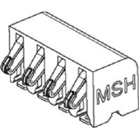 Molex 476150001 Female header, inbouw (standaard) Totaal aantal polen: 4 Rastermaat: 2 mm Inhoud: 1 stuk(s) Tape on Full reel