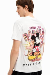 T-shirt met korte mouwen van Mickey Mouse en een zin. - WHITE - S