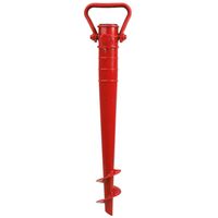 Parasolharing - rood - kunststof - D40 mm x H37 cm - parasolhouder   -