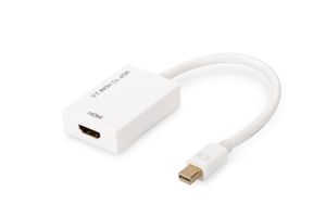 ASSMANN Electronic AK-340416-002-W video kabel adapter 0,2 m Mini DisplayPort HDMI Type A (Standaard) Wit