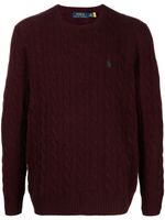 Polo Ralph Lauren pull torsadé en cachemire - Rouge