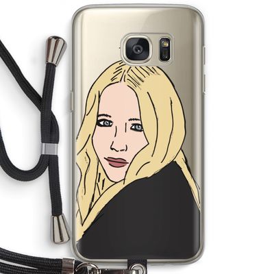 Mary Kate: Samsung Galaxy S7 Transparant Hoesje met koord