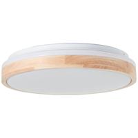 Brilliant PlafondlampBrodsky Ø 39cm wit met hout - G99790/75