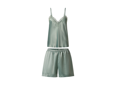 esmara Satijnen dames pyjama (Groen, L (44/46))