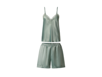 esmara Satijnen dames pyjama (Groen, S (36/38))