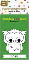 Party Party 6 Wiebelogen Kleurboekjes - Bosdieren (Paperback)