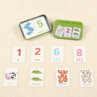 Graph match spel vroege educatieve Montessori speelgoed puzzel kaart cartoon voertuig dierlijke fruit paar matching game