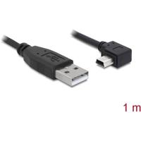 Delock USB-kabel USB 2.0 USB-A stekker, USB-mini-B stekker 1.00 m Zwart 82681 - thumbnail