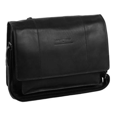 New Looxs by Chesterfield Leren Fietstas / Schoudertas Gent 15.6&apos;&apos; Zwart
