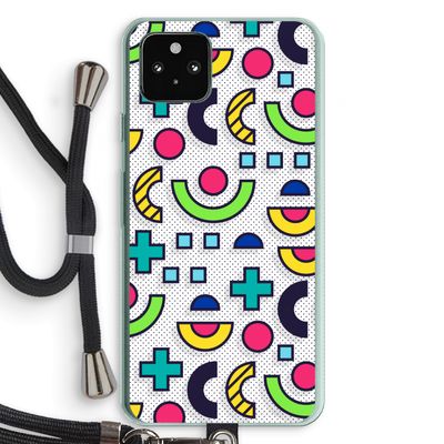8-bit N°6: Pixel 5a 5G Transparant Hoesje met koord