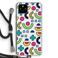8-bit N°6: Pixel 5a 5G Transparant Hoesje met koord