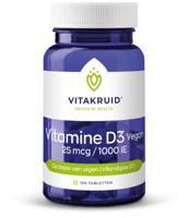 Vitakruid Vitamine D3 Vegan 25 mcg / 1000 IE 120 tabletten - Vitakruid
