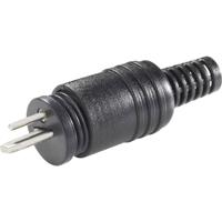 BKL Electronic 0205003/K Luidsprekerconnector Stekker, recht Aantal polen: 2 Zwart 1 stuk(s)