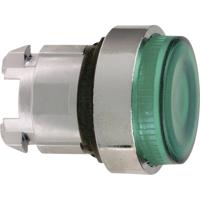 Schneider Electric ZB4BW13S ZB4BW13S Geribbelde lens, Terugstelbaar (Ø) 22 mm Zonder markering Chroom, Groen 1 stuk(s)
