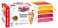 BUTCHER'S Delicious Dinners Jumbo Pack - nat kattenvoer - 4 x 100g